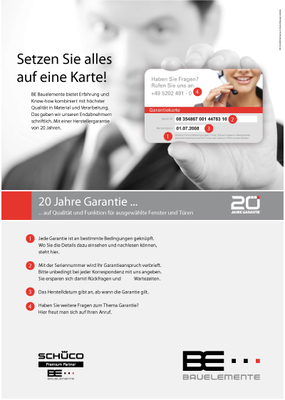 BE 1013 Garantie Poster
